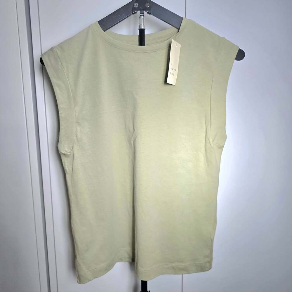 A new day Light Green Sleeveless Tank Top, Size XS